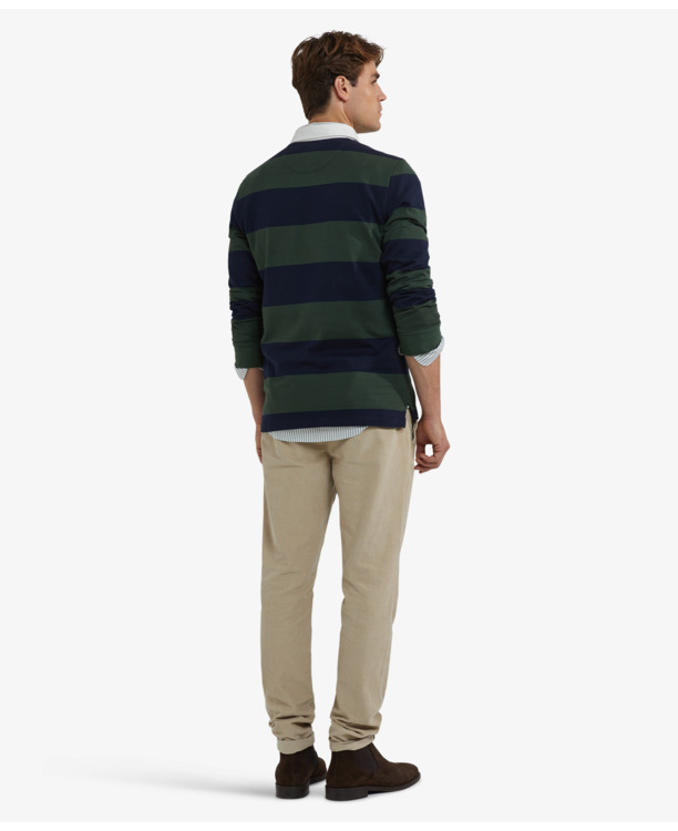 Striped Rugby 100% Cotton Heren