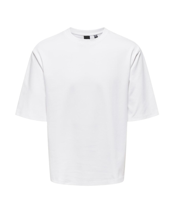 Relaxed Fit O-hals T-shirt met korte mouwen in relaxte pasvorm voor heren Heren