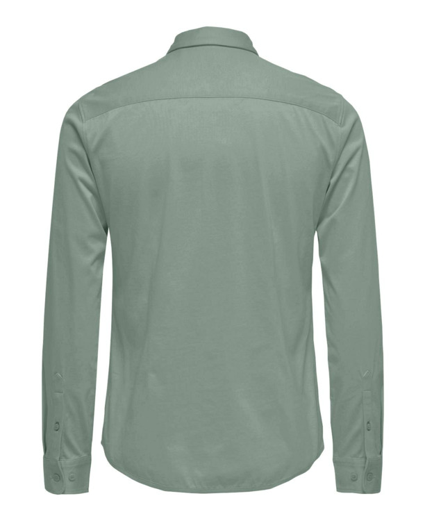 Slim Fit Overhemdkraag Lange Mouwen (L/M) Heren