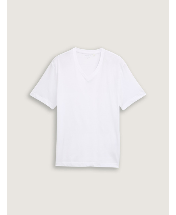 Basic T-shirt met V-hals