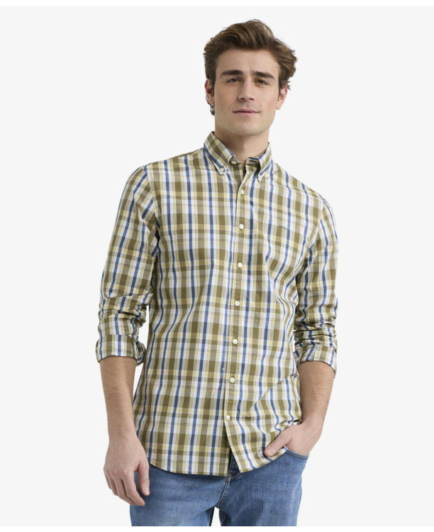 Summer Check Shirt 100% Cotton Heren