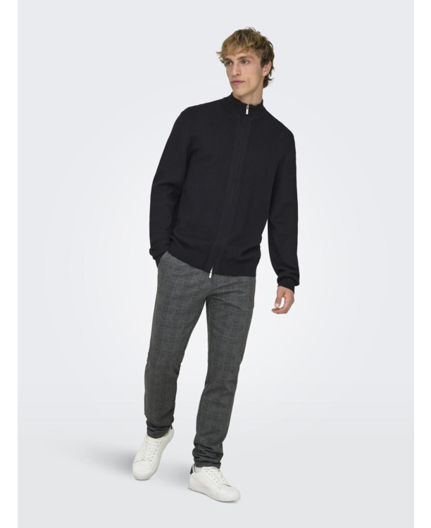 Normale pasvorm Hoge nek Lange mouwen (L/S) Heren