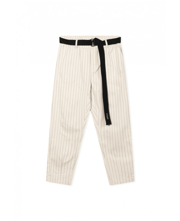 10DAYS Dames gestreepte ceinturbroek katoen