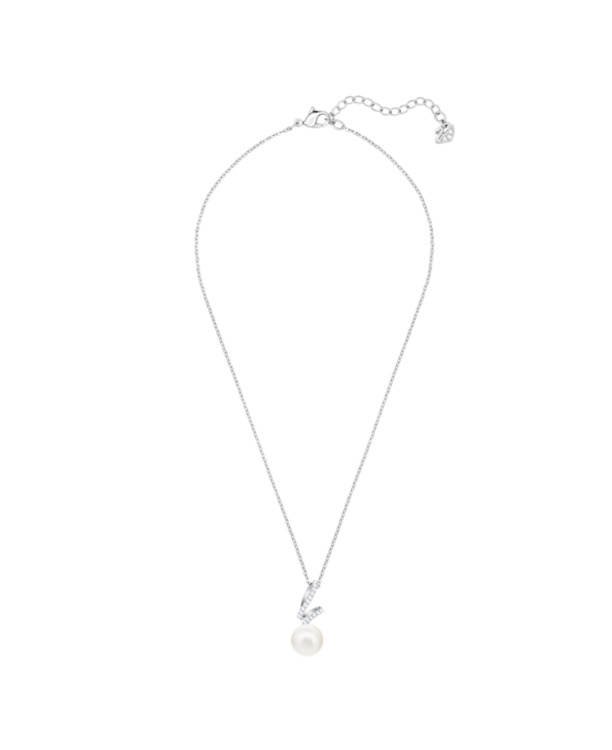 Gabriella Pendant Pearl OU Rhodium shiny Crystal White Pearl Crystal
