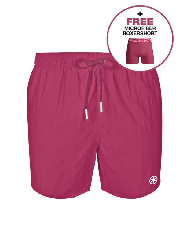 Heren Zwembroek Effen Pinkish Red