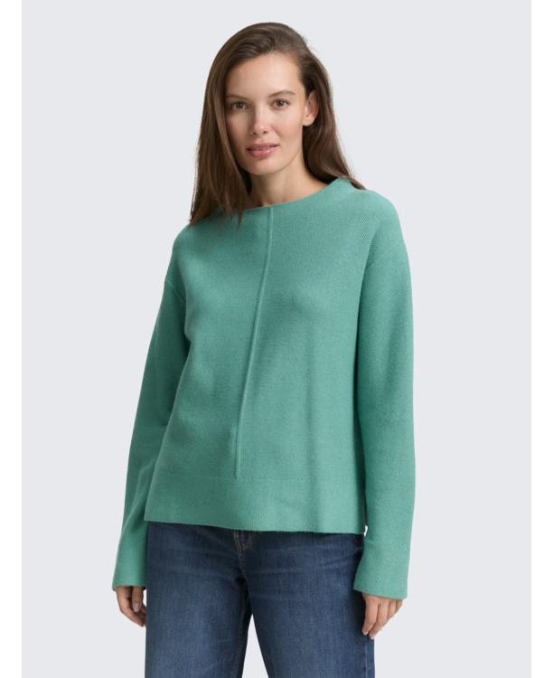 Uitgebreide trui met opstaande Kraag