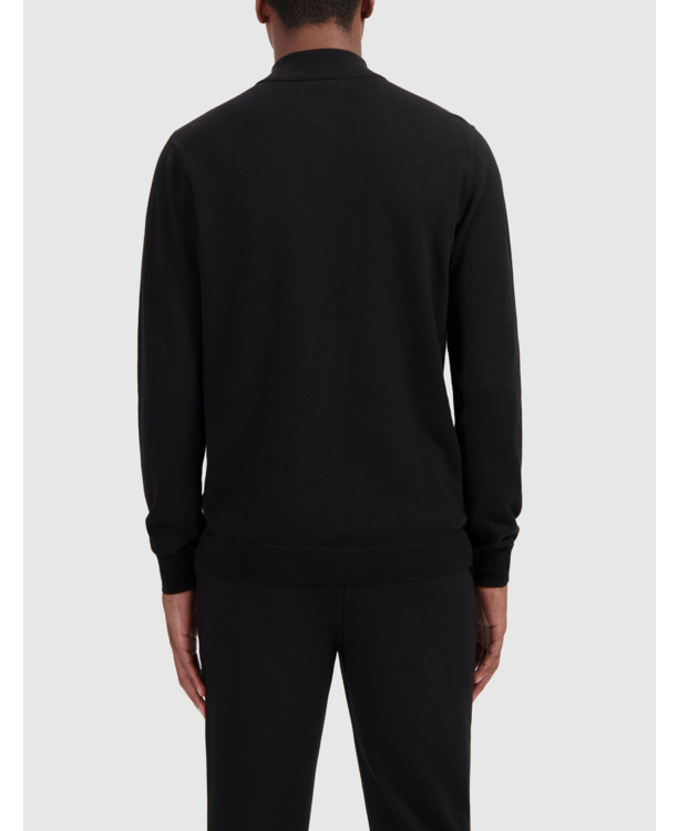 Originele Half Zip Gebreid 100% Katoen Mannen
