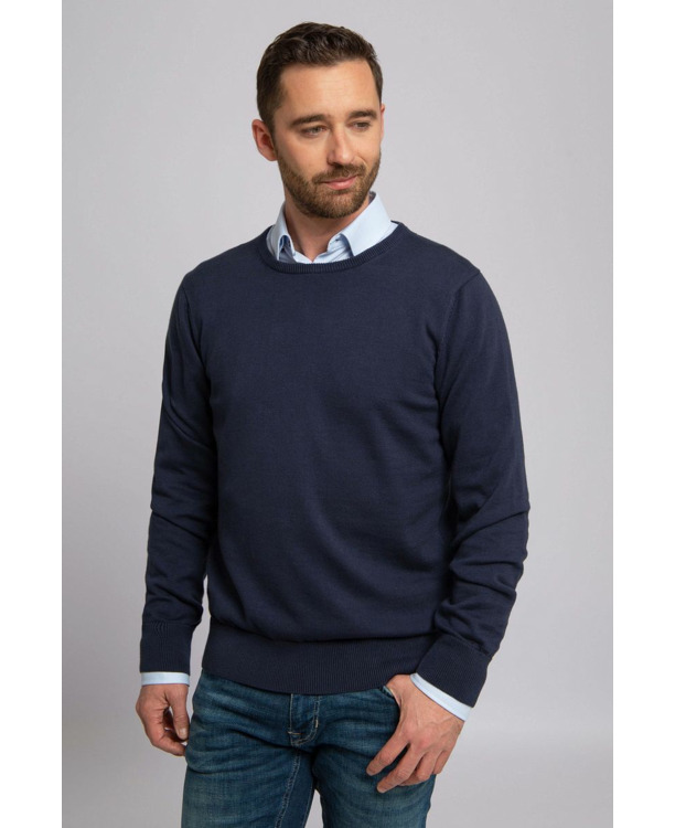 Suitable Respect Oinix Pullover O-Hals Navy