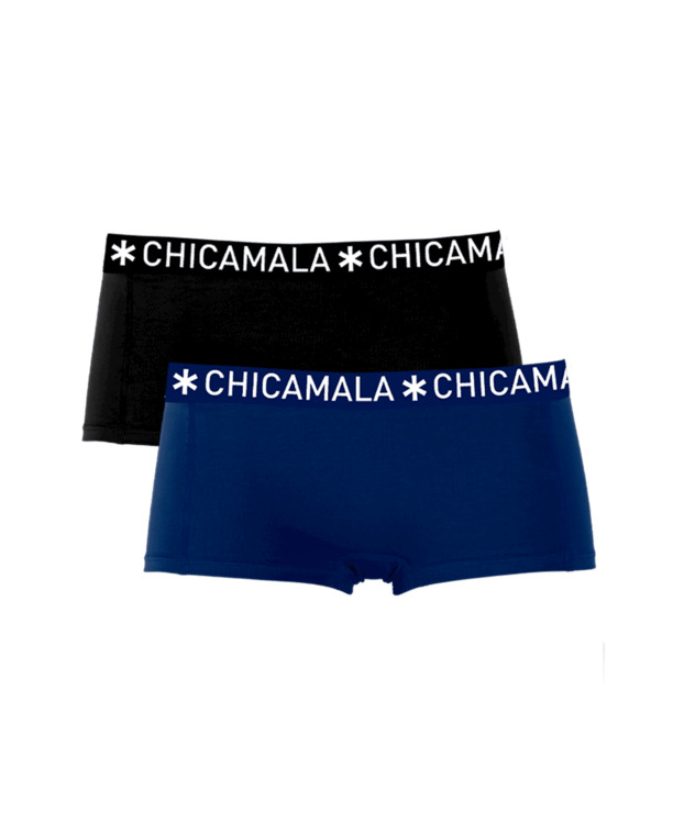 Meisjes 2-pack Boxershorts Effen