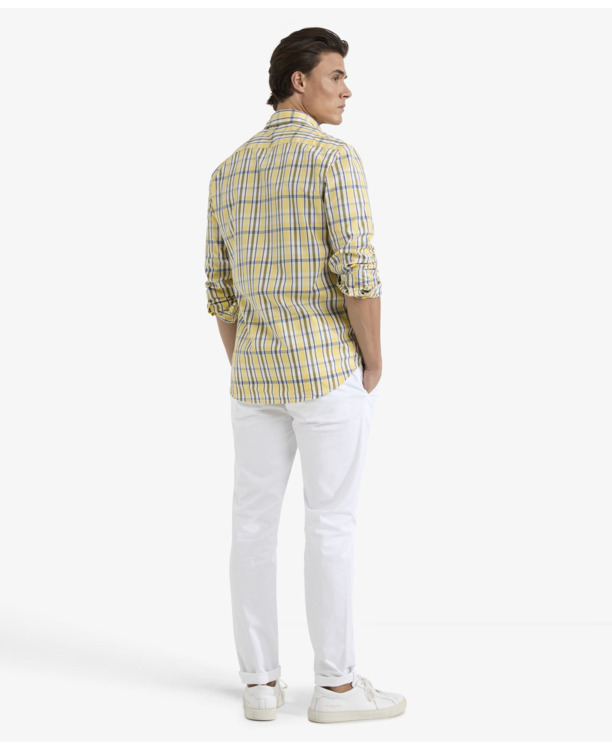 Summer Check Shirt 100% Cotton Heren