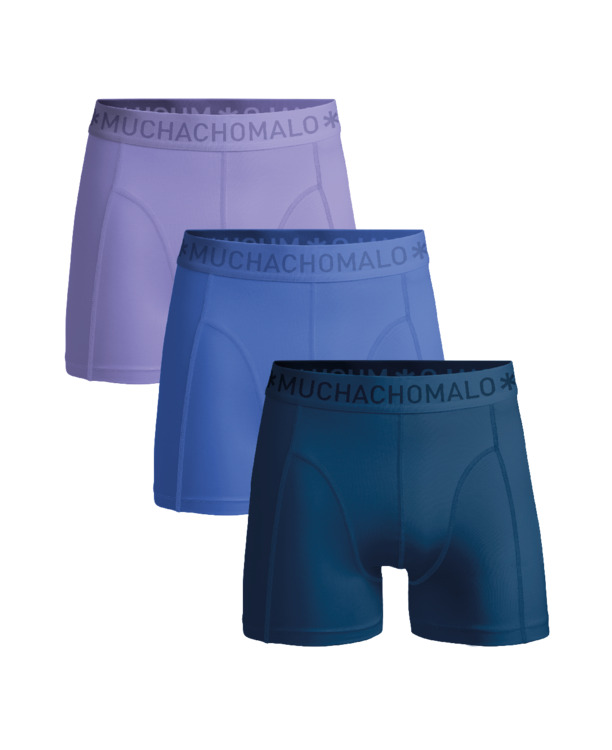 Heren 3-Pack Boxershorts Effen Blue