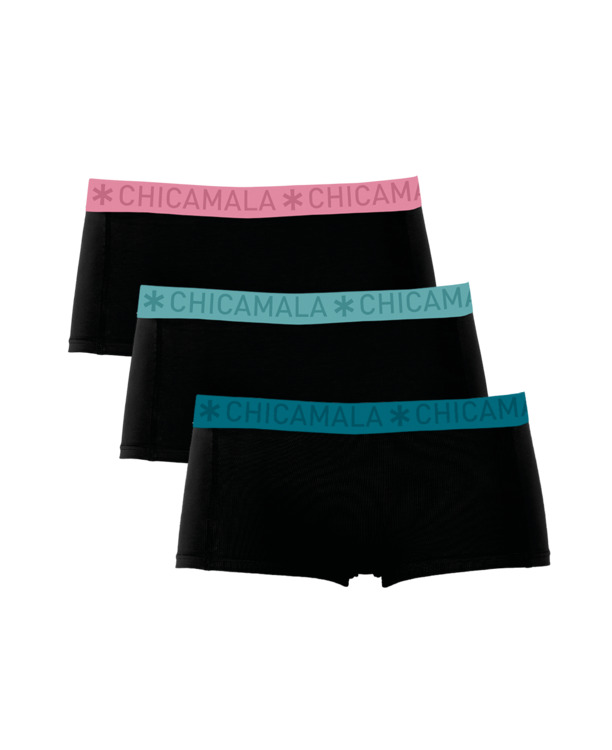 Meisjes 3-pack Boxer Shorts Effen