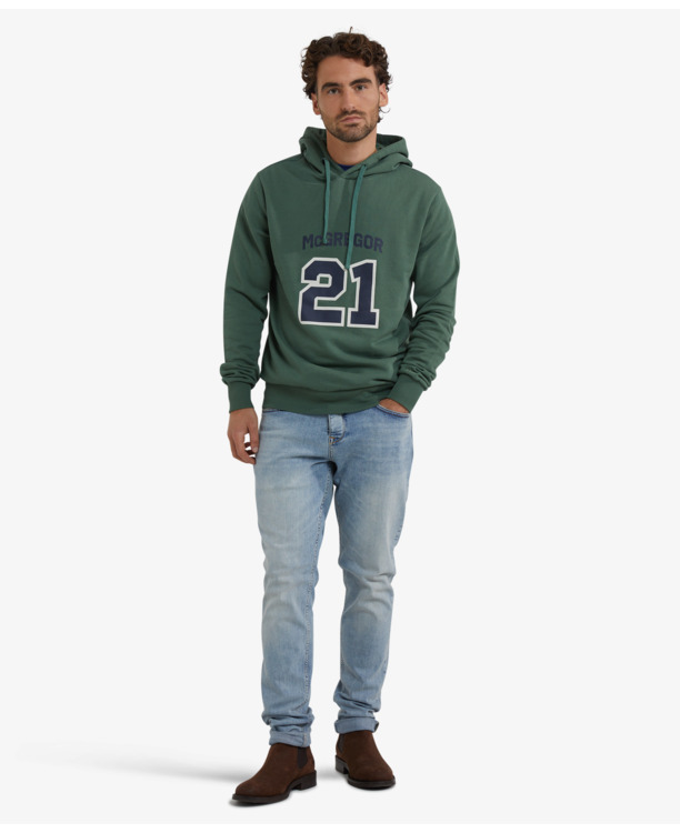 Graphic Hoody 100% Cotton Heren