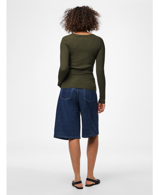 PCMIRA LS U-NECK KNIT NOOS BC