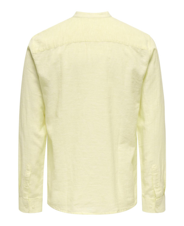 Slim Fit China Kraag Lange Mouwen (L/M) Heren