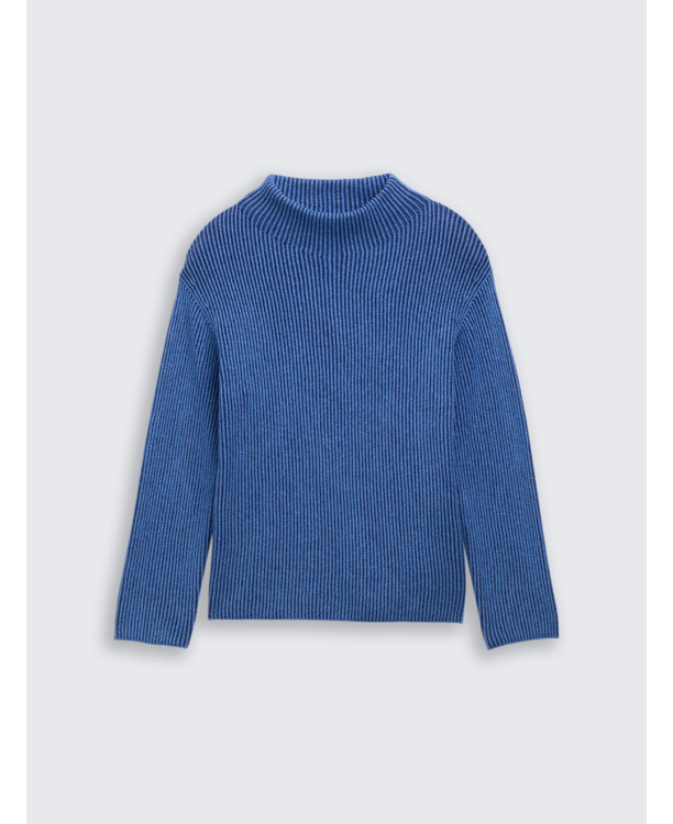 Uitgebreide trui met opstaande Kraag