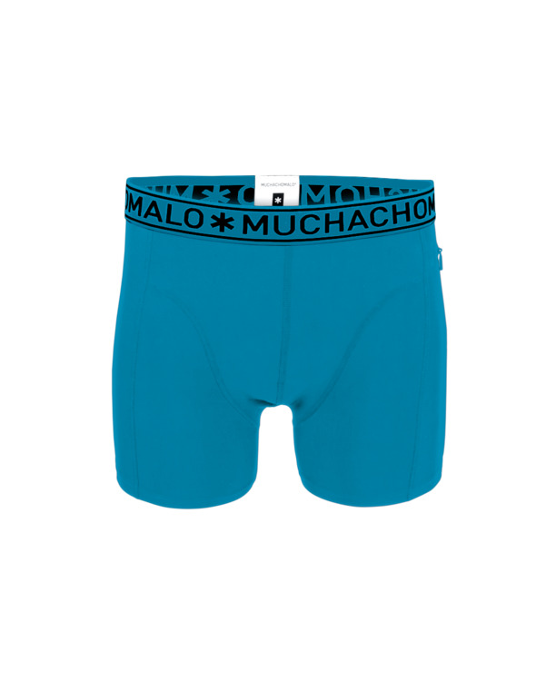 Mannen strakke zwembroek effen Neon Blue