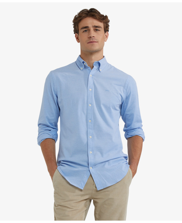 Stretch Pique Shirt Heren