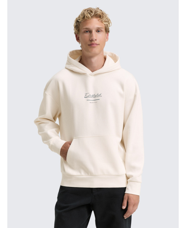 Relaxed fit hoodie met print