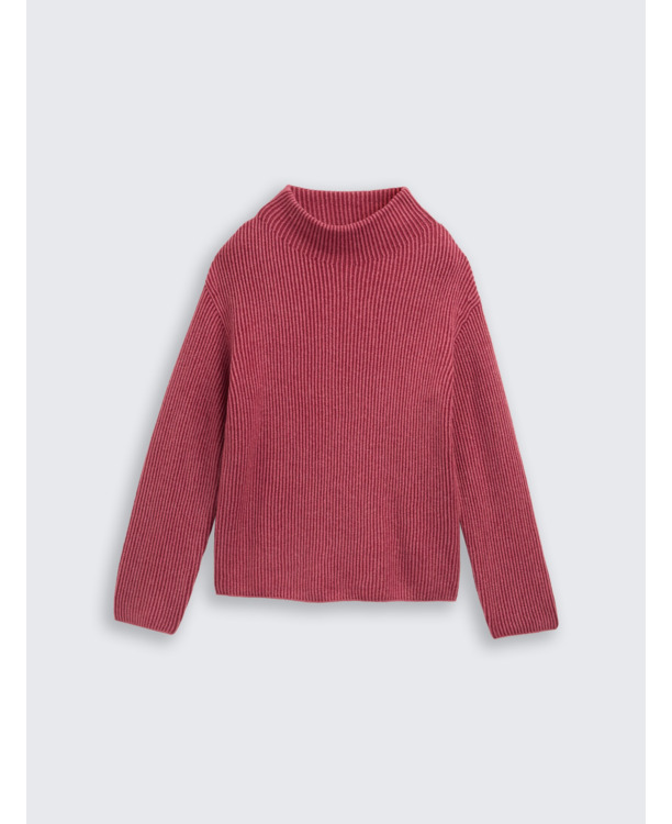 Uitgebreide trui met opstaande Kraag