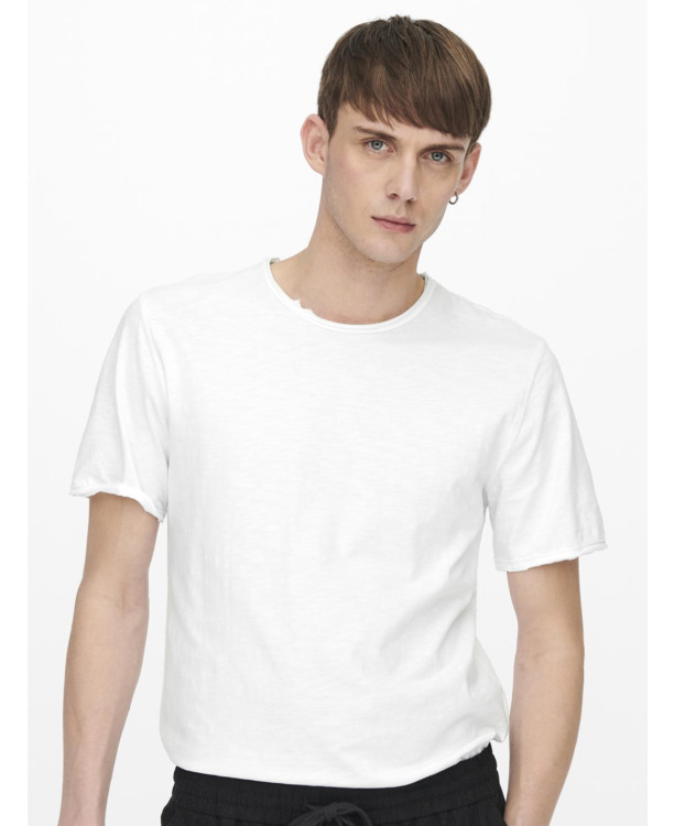 Lange lijn pasvorm O-hals korte mouwen (K/M) Heren