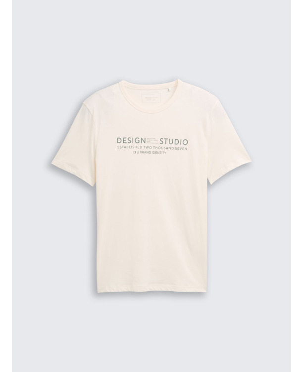 Eenvoudig T-shirt met logo-opdruk