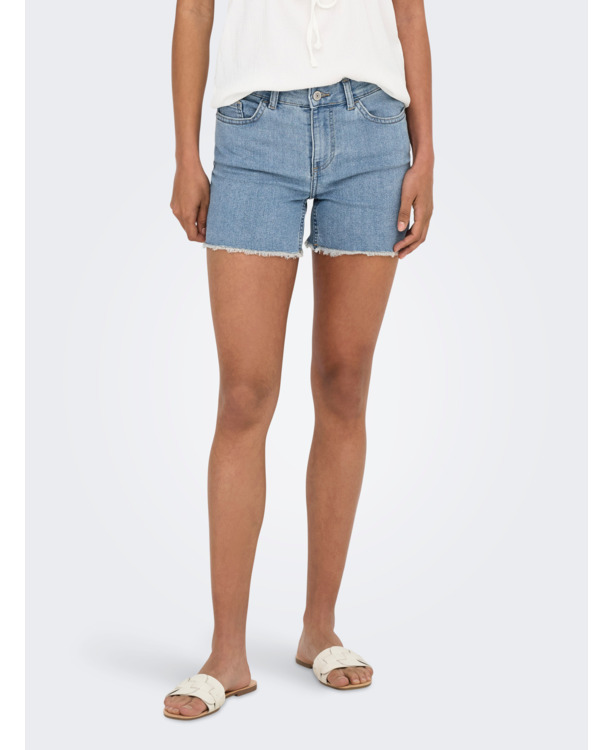 ONLJOSIE MID WAIST RW SHORTS DNM BO