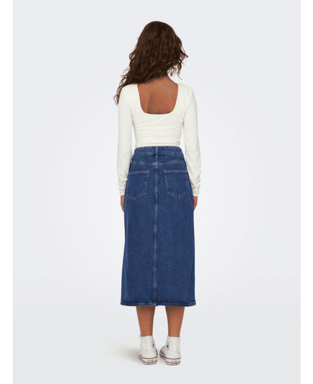 ONLBIANCA MW MIDI SKIRT DNM REA NOO