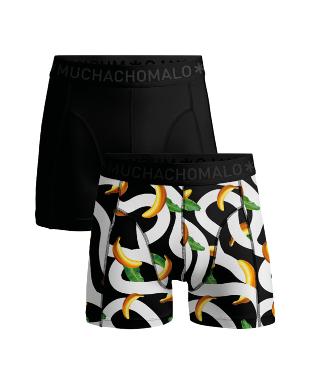 Mannen 2-Pack Print/Black