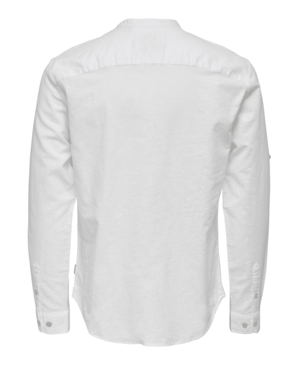 Slim Fit China Kraag Lange Mouwen (L/M) Heren