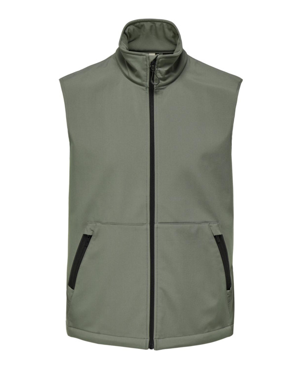 Hoge hals Mouwloos (S/L) Heren