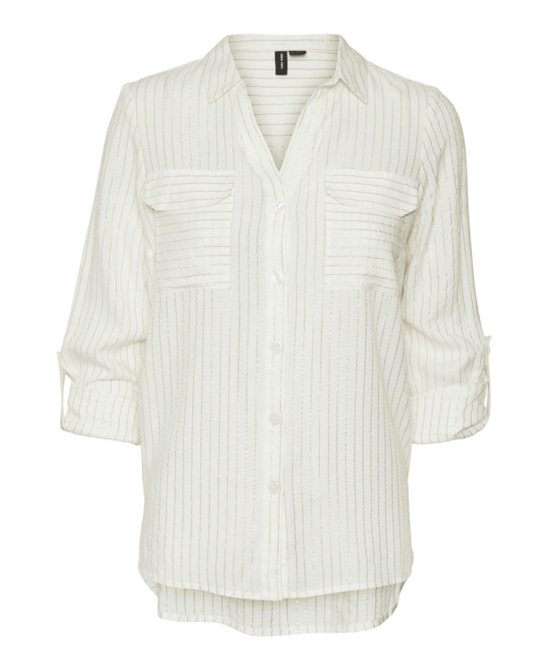 VMBUMPY LS GLITTER SHIRT WVN GA NOO