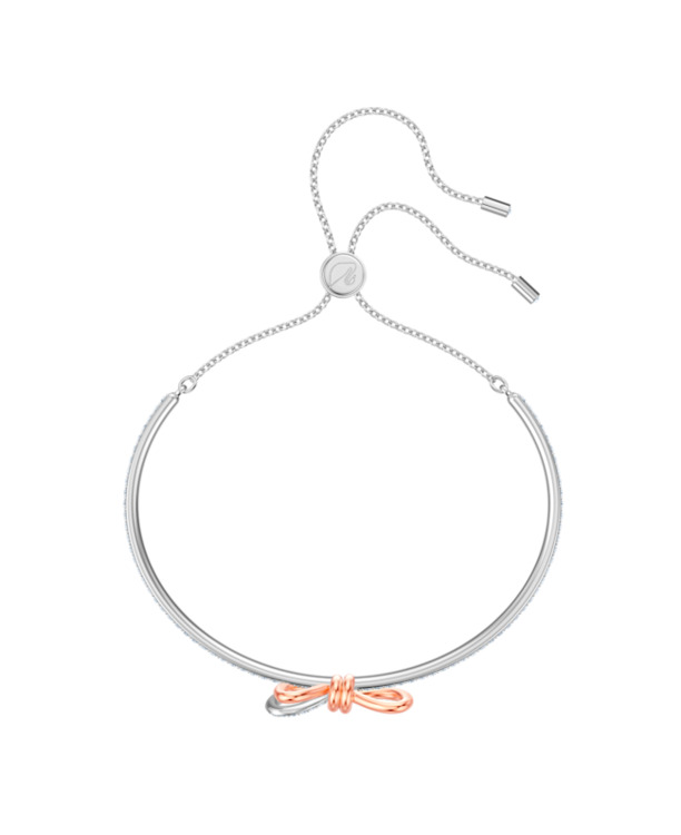 Lifelong Bow Soft Bangle Mixed Plating Crystal