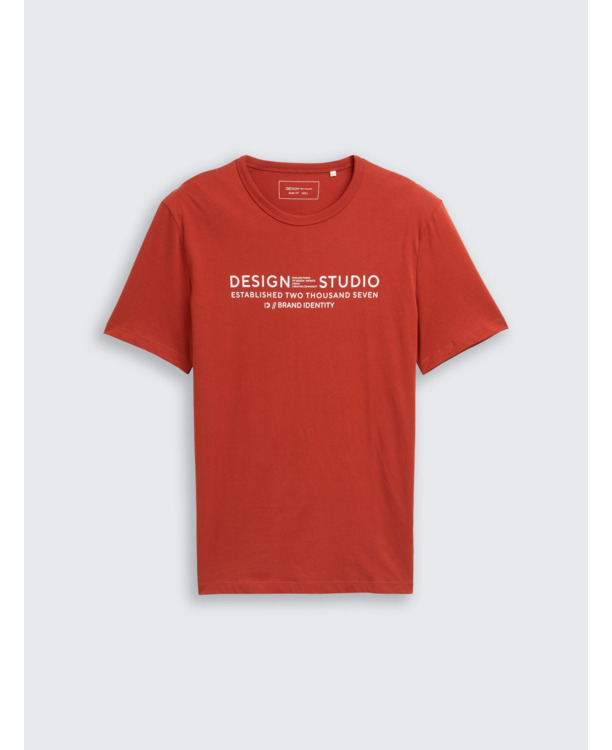 Eenvoudig T-shirt met logo-opdruk