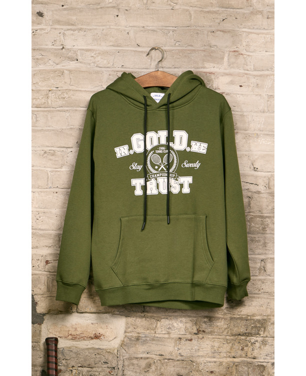 De Tennis Hoodie Groen Unisex