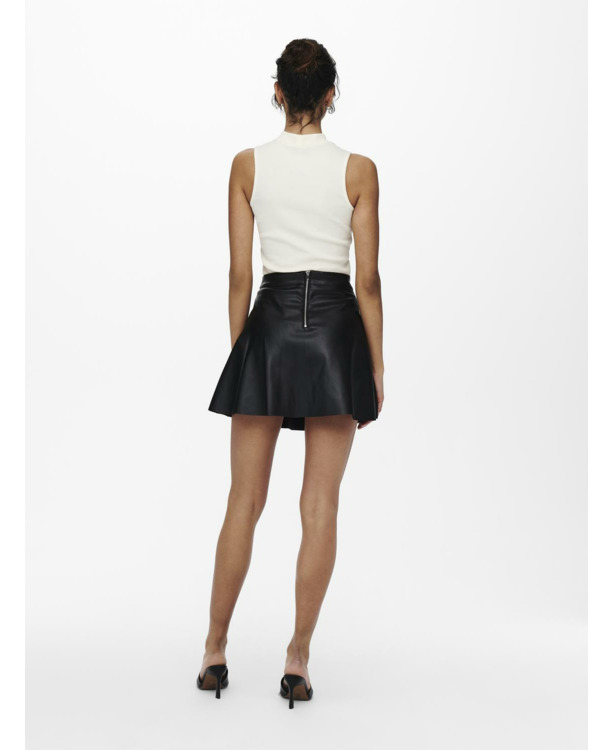 ONLEMMA FAUX LEATHE FRILL SKIRT OTW