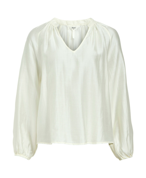 OBJHEIDI L/S LO V-NECK TOP NOOS