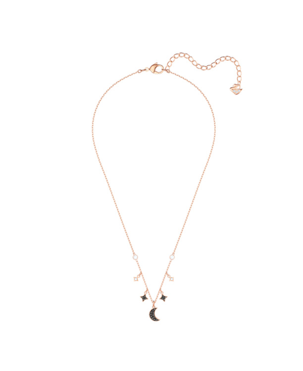 Symbolica Necklace Rose Gold shiny Jet Crystal