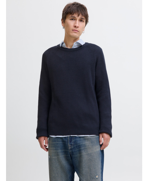 JJPANNEL KNIT CREW NECK AW25