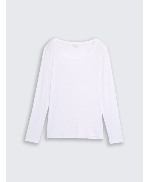 Basic shirt met lange lippen