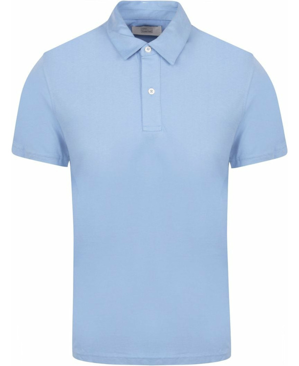King Essentials The James Poloshirt Mid Blauw