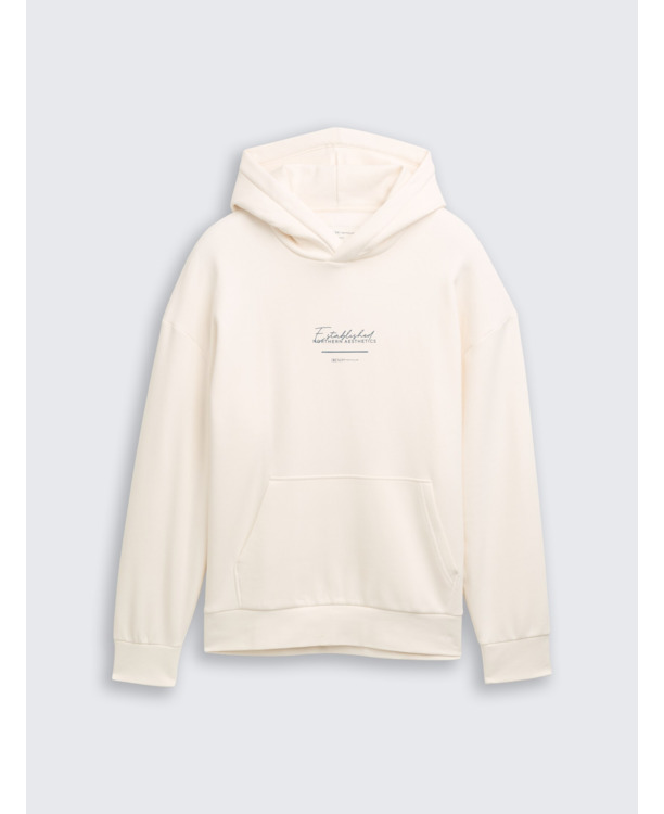 Relaxed fit hoodie met print