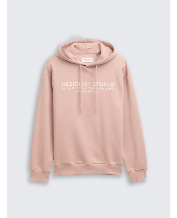 Basic hoodie sweatshirt met print