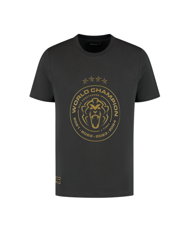 World Champion 2024 T-shirt - Charcoal - Max Verstappen