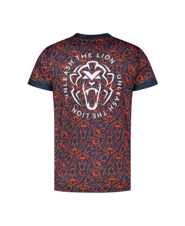 Orange Lion Sportshirt - Navy - Unleash The Lion