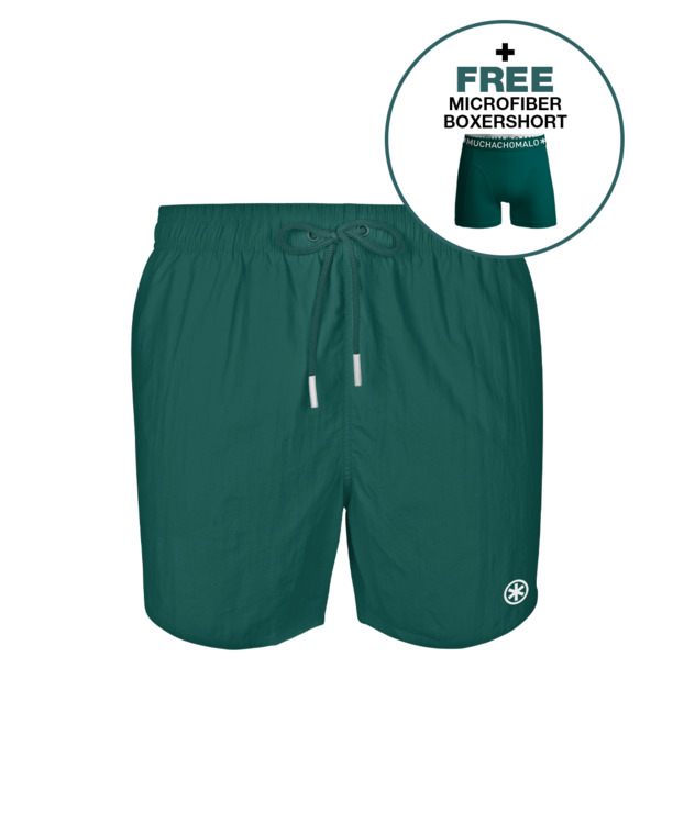 Heren Zwembroek Effen Green
