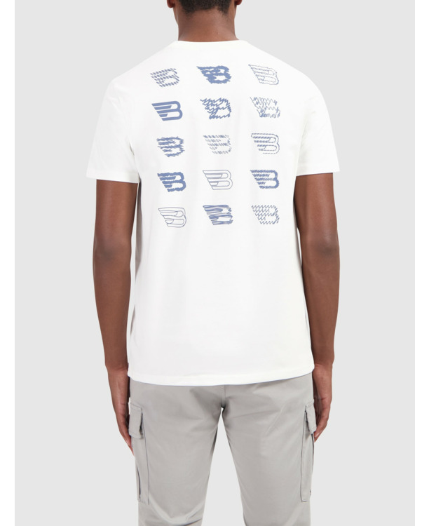 Krabbel Pictogram Logo T-shirt 100% Katoen Mannen