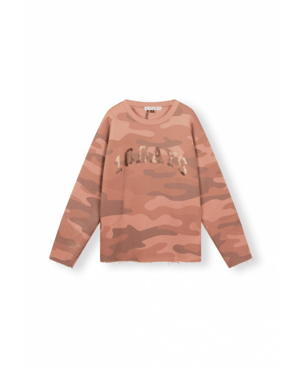 statement sweater camo