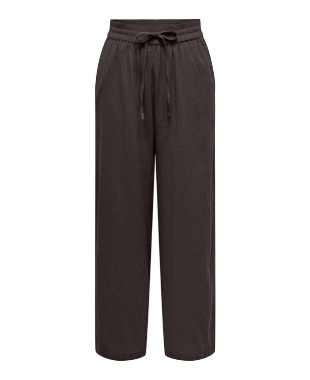 Regular Fit Basic elastische taillebroek met zijzakken