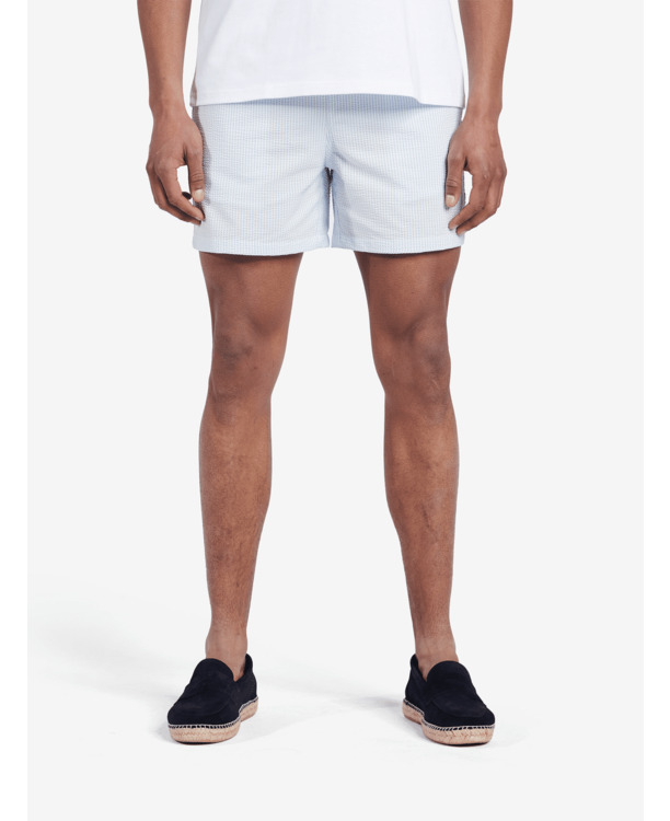 Venetië Seersucker Katoen-Polyester Heren